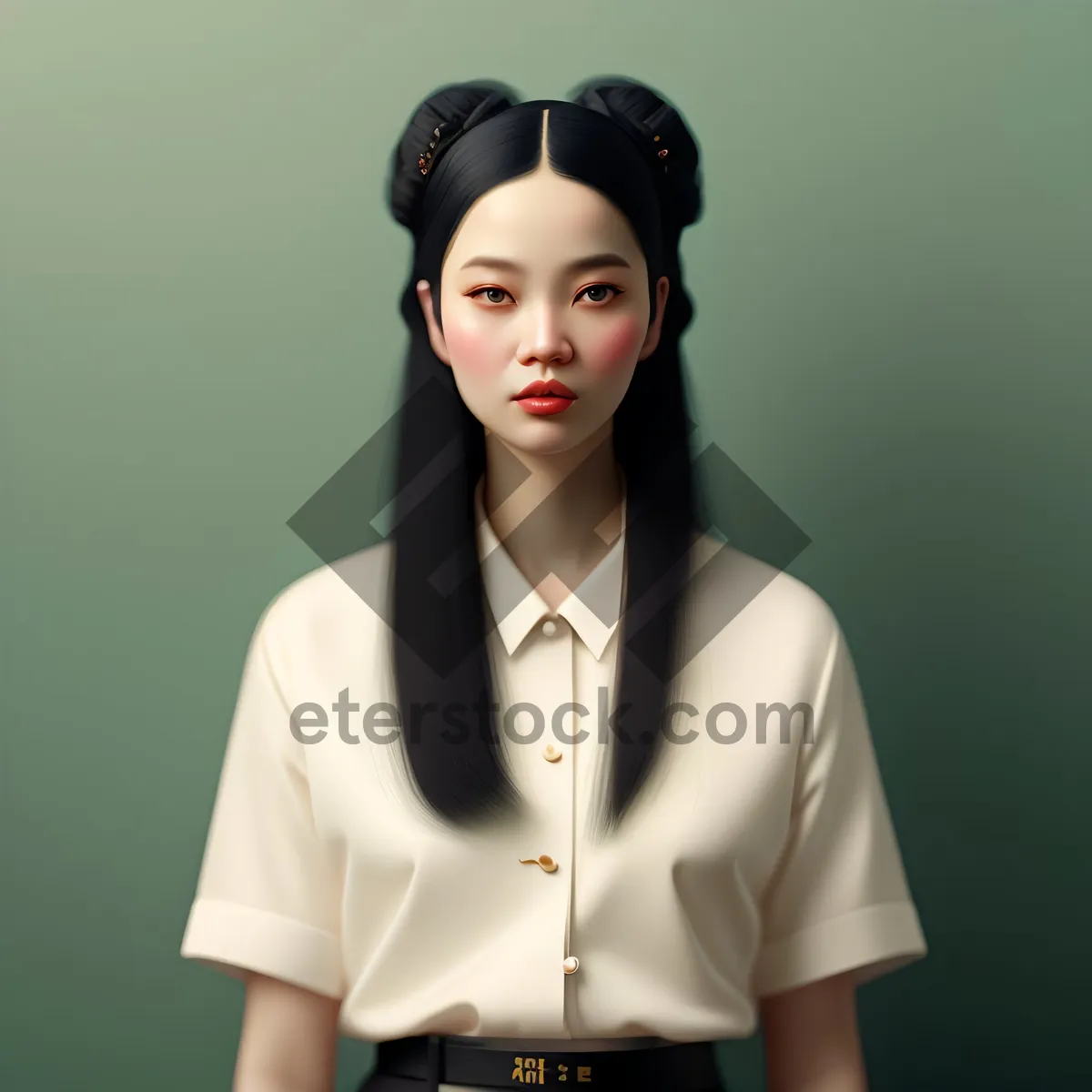 Picture of Attractive businesswoman smiling in corporate office portrait.