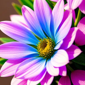 Blooming Purple Petals in Natural Botanical Garden