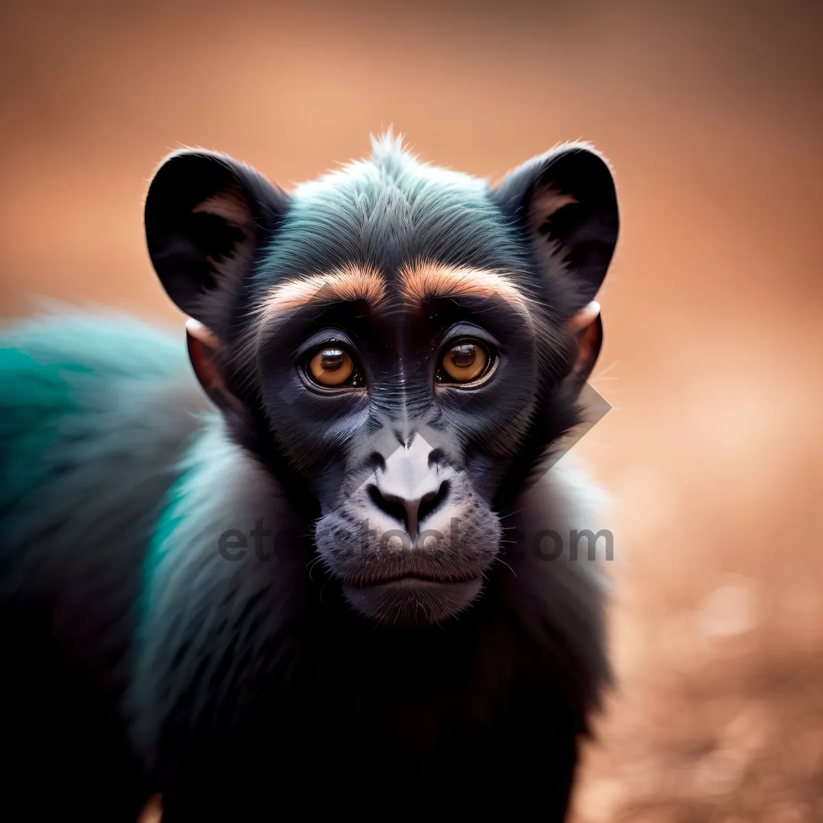 Picture of Wild Primate Baby in Jungle Habitat
