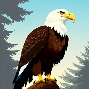 Majestic Bald Eagle in Flight