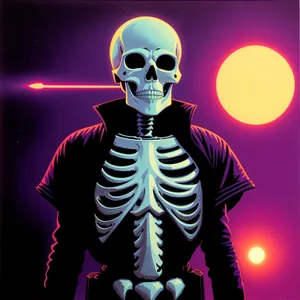 Dreadful DJ: Eerie Skeleton Spins Tunes