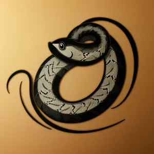 Slithering Poison: A Bold Reptilian Symbol