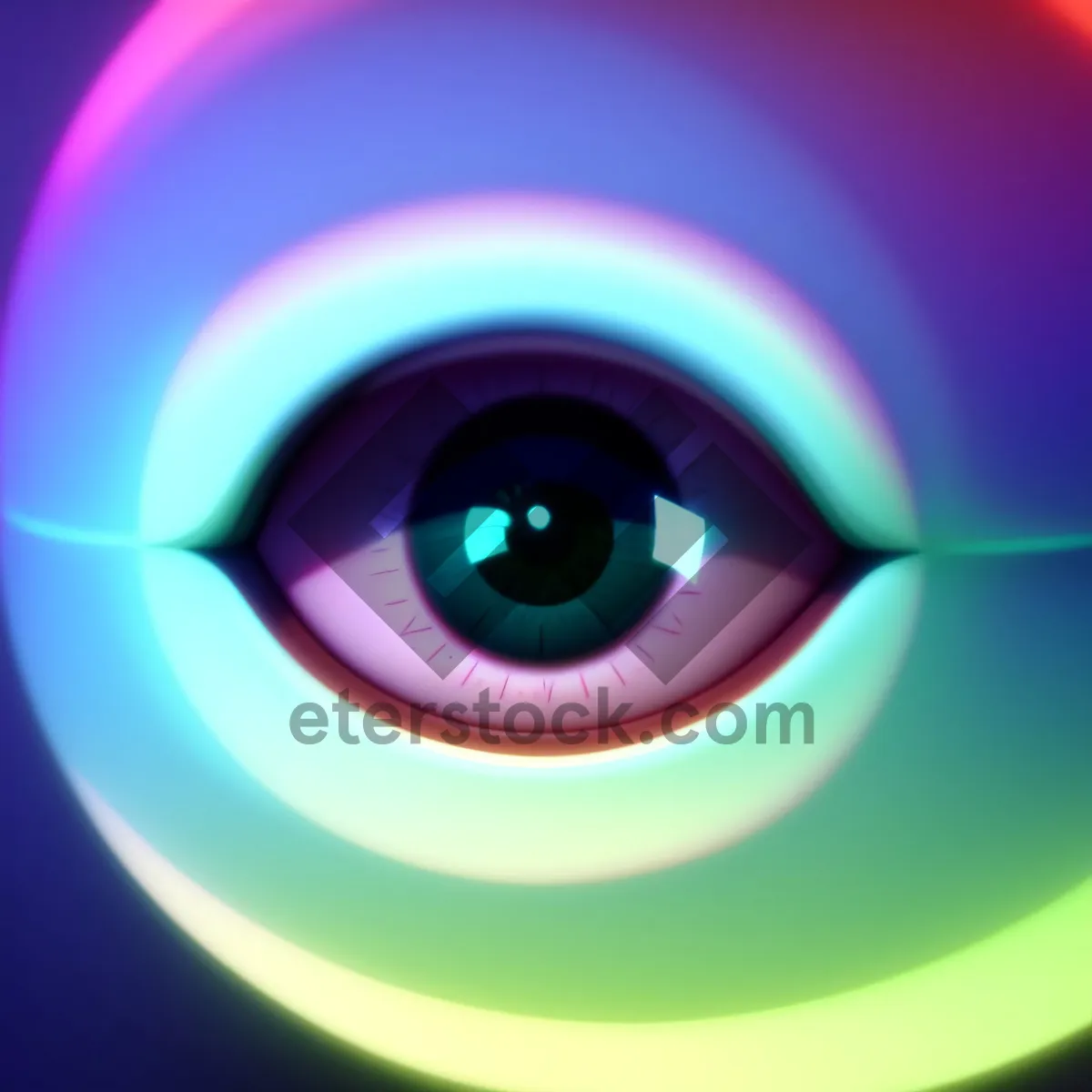 Picture of Shiny Circle Graphic Icon in Vibrant Colors