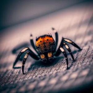 Scary Spider with Hairy Legs
