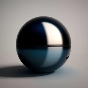 Sleek Glass Sphere Cup in Shiny 3D Design