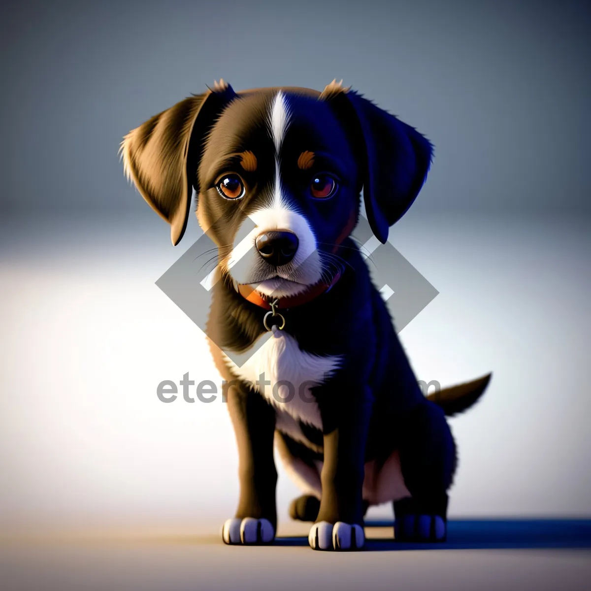 Picture of Cute Brown Puppy with Black Nose