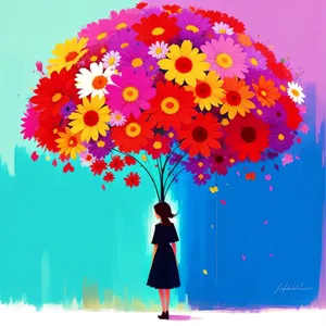 Blooming Floral Canopy: Colorful Summer Shelter