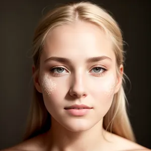 Beautiful Portrait of Attractive Model with Flawless Skin