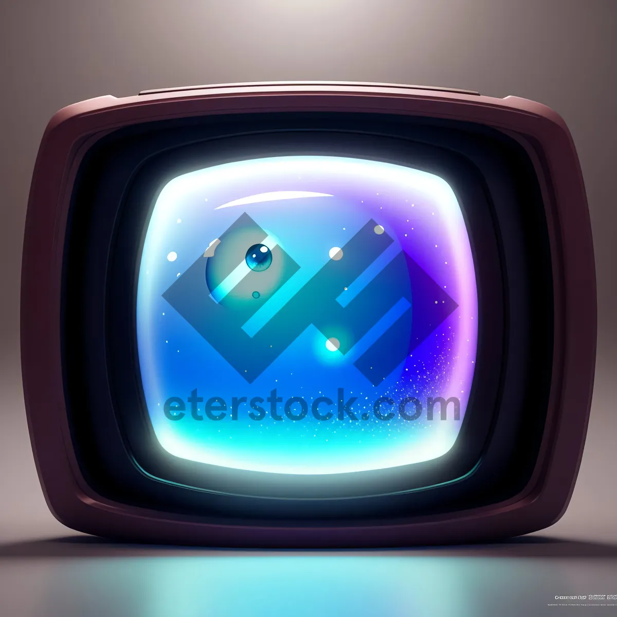 Picture of Modern Digital Television Screen Display