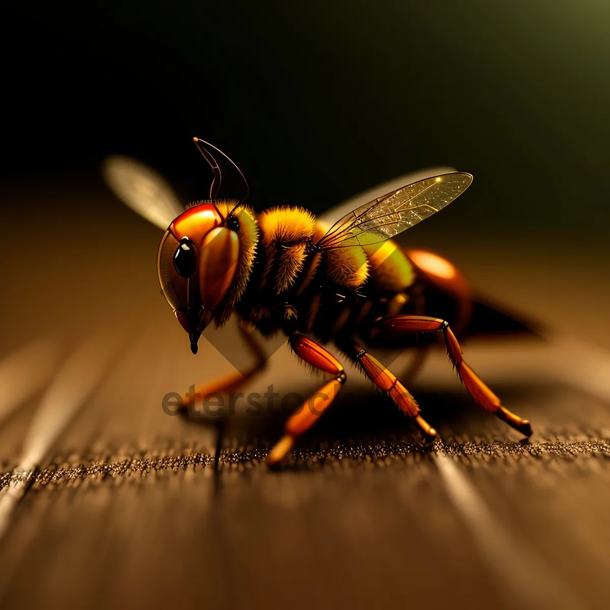 Picture of Vibrant Insect Closeup with Delicate Wings