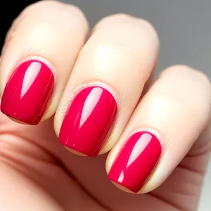 Manicured hand with perfectly polished nails