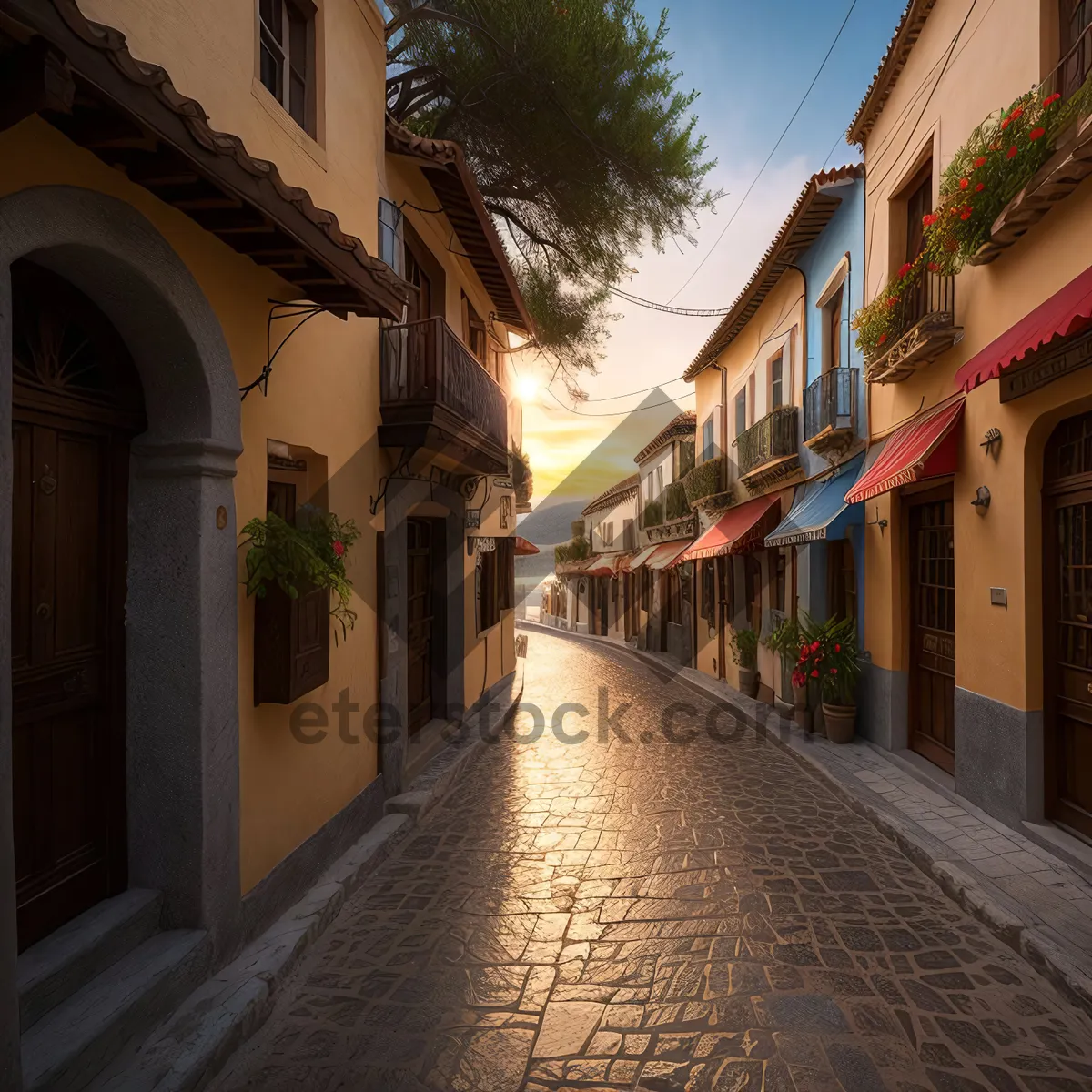 Picture of Old Town Plaza: Captivating Architecture in Urban Setting