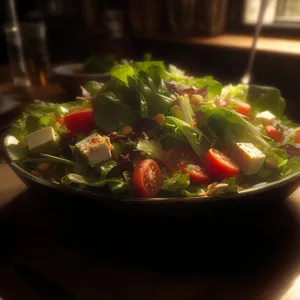 Fresh and Healthy Veggie Bowl with Tasty Sauce