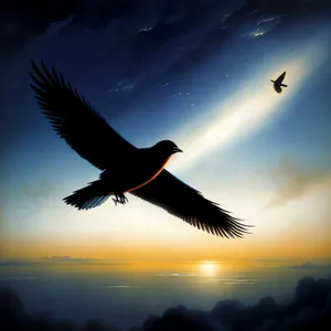 Graceful Sky Soarer: Majestic Vulture in Flight
