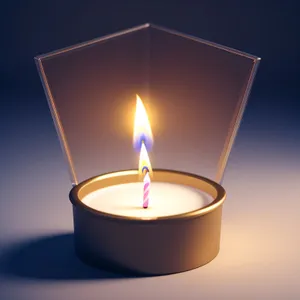 Flaming Glow: Illuminating Celebration Candle