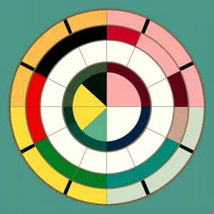 Grid Art: Symbolic Graphic Design Circle Icon