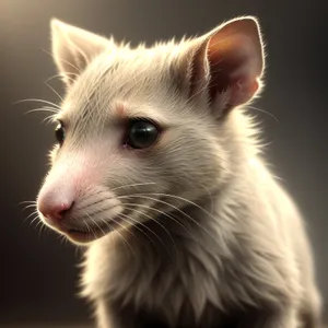 Furry Little Rodent with Adorable Whiskers