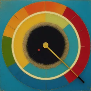 Circular Vinyl Clock Target