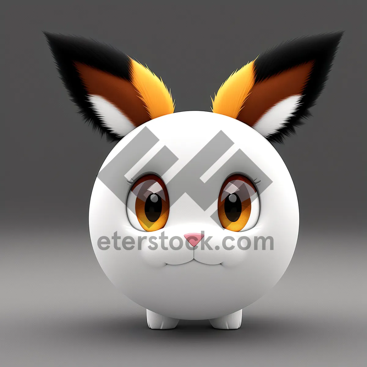 Picture of 3D Cartoon Bunny Baby Icon Ball
