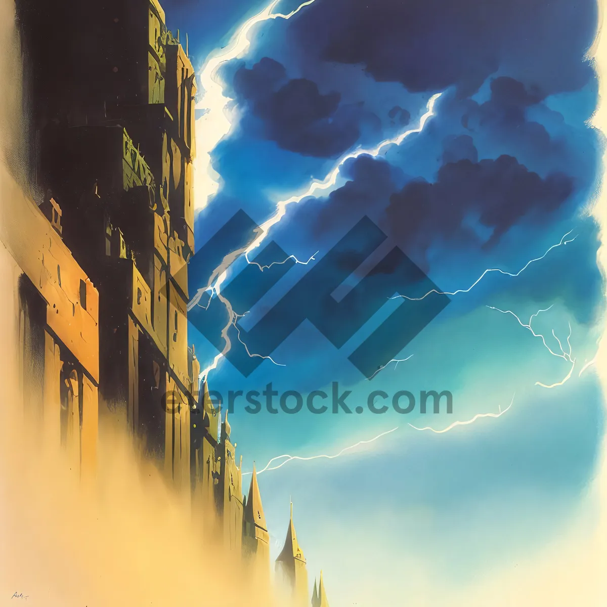 Picture of Vivid Summer Sky with Radiant Sunlight