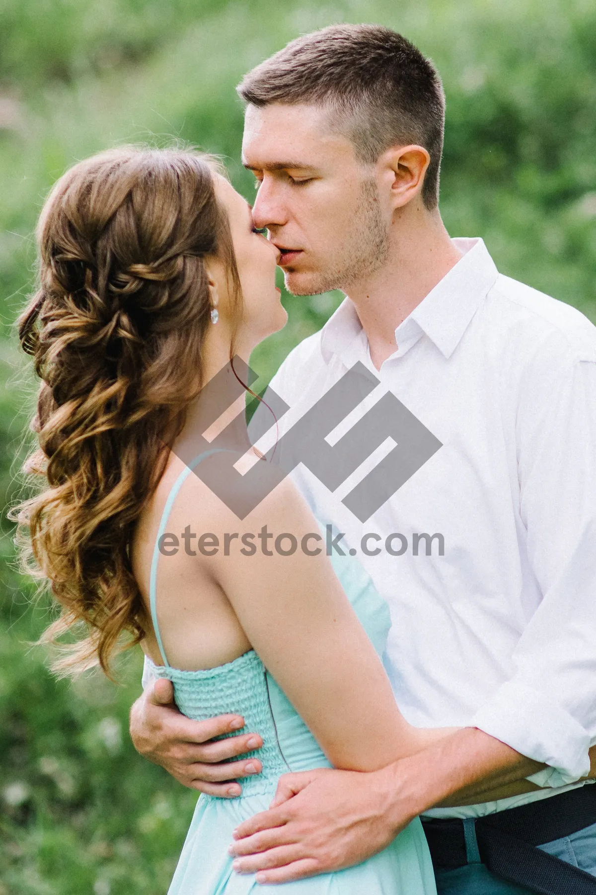 Picture of Happy couple enjoying a summer day in the park.