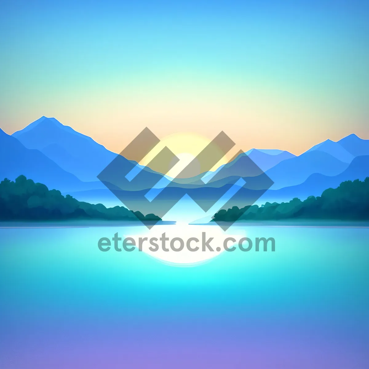 Picture of Sunny Summer Sky over the Ocean