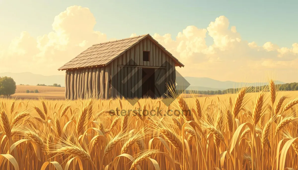 Picture of Golden Wheat Field Under Summer Sun