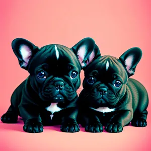 Adorable ebony French Bulldog puppies with irresistibly cute ears