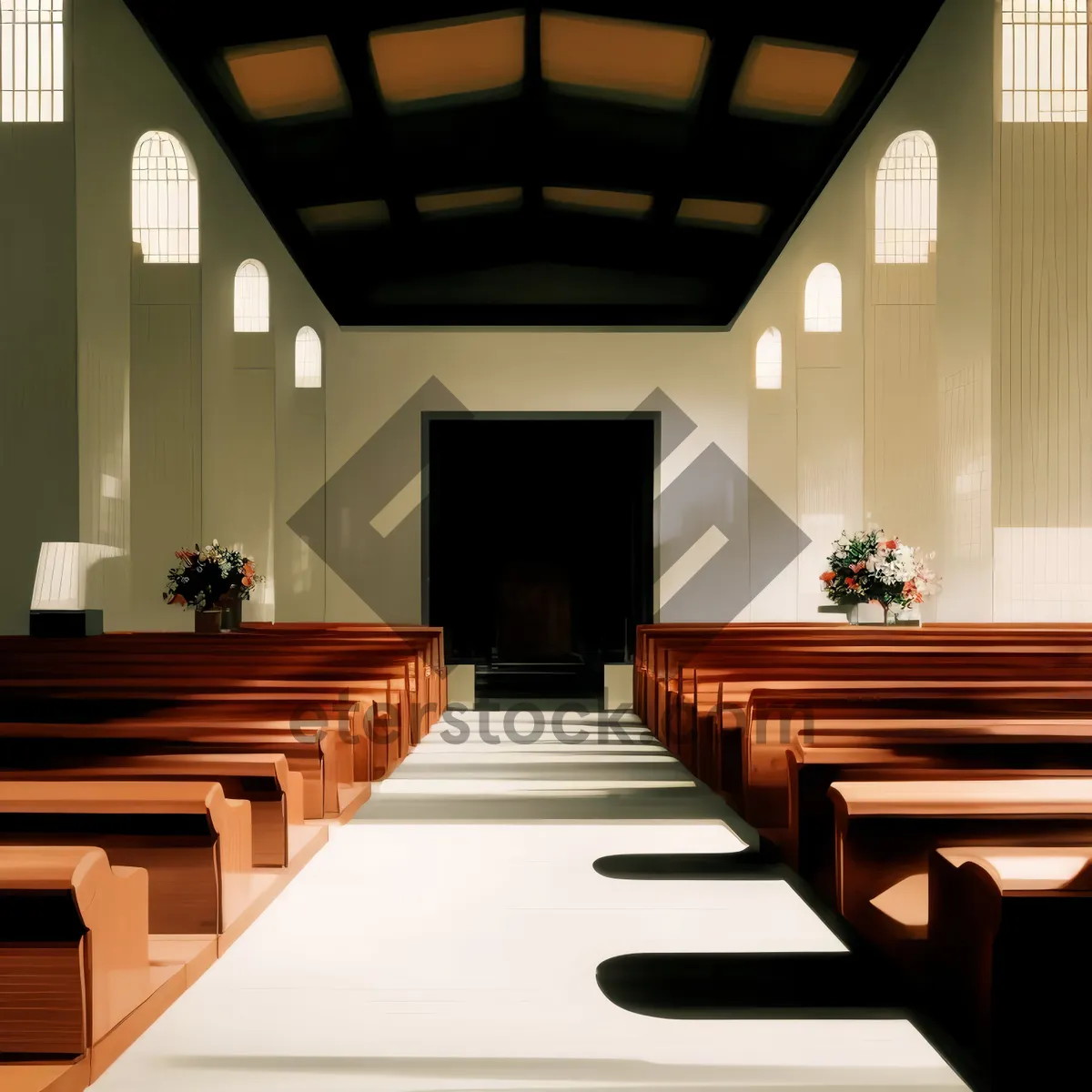 Picture of Modern Living Room with Chic Furniture and Natural Lighting