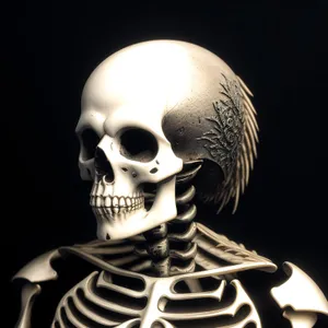 Death's Grasp: An Eerie Skull Sculpture