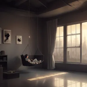 Modern Luxe: Elegant Interior Furniture with 3D Window Shades