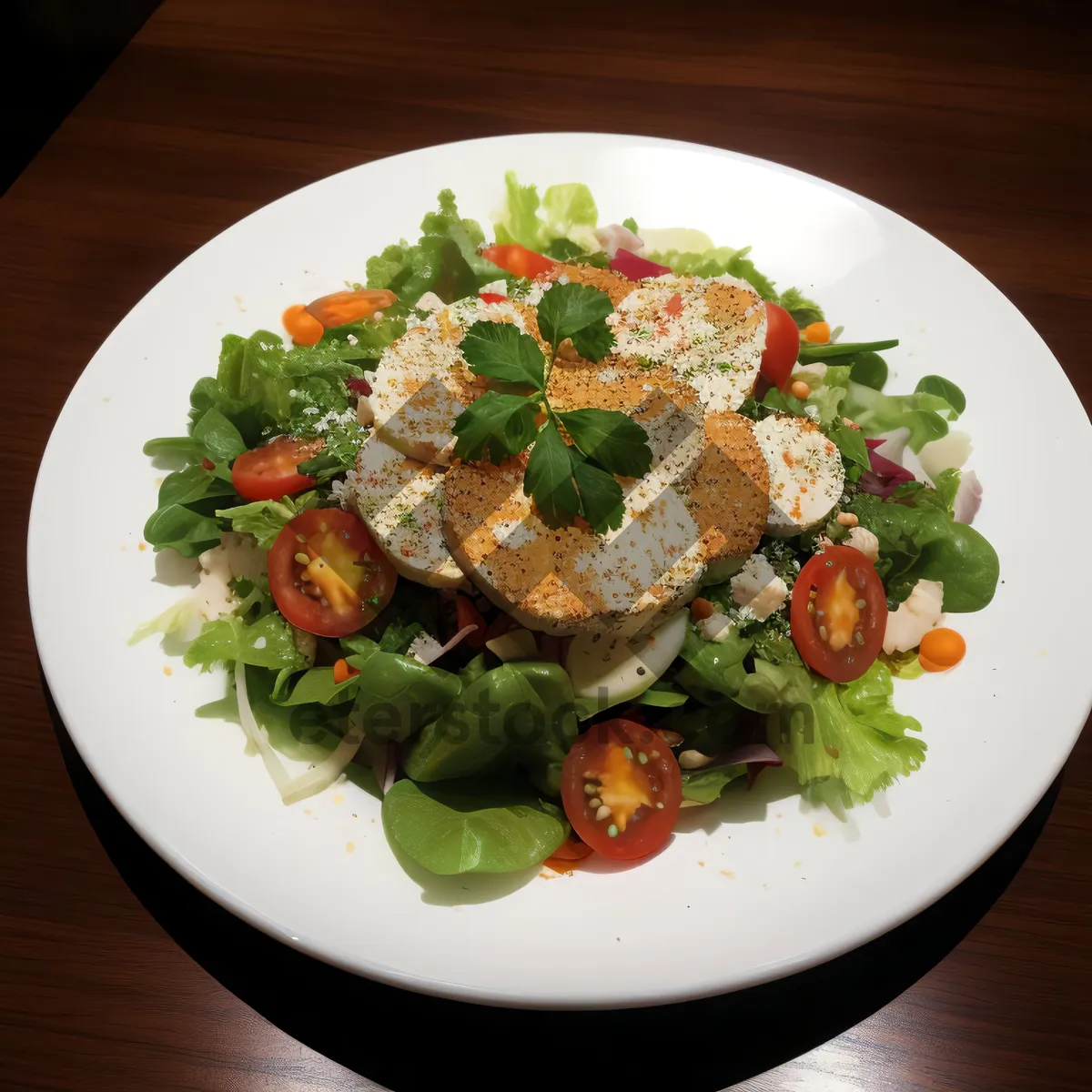 Picture of Healthy Gourmet Salad Plate with Fresh Vegetables