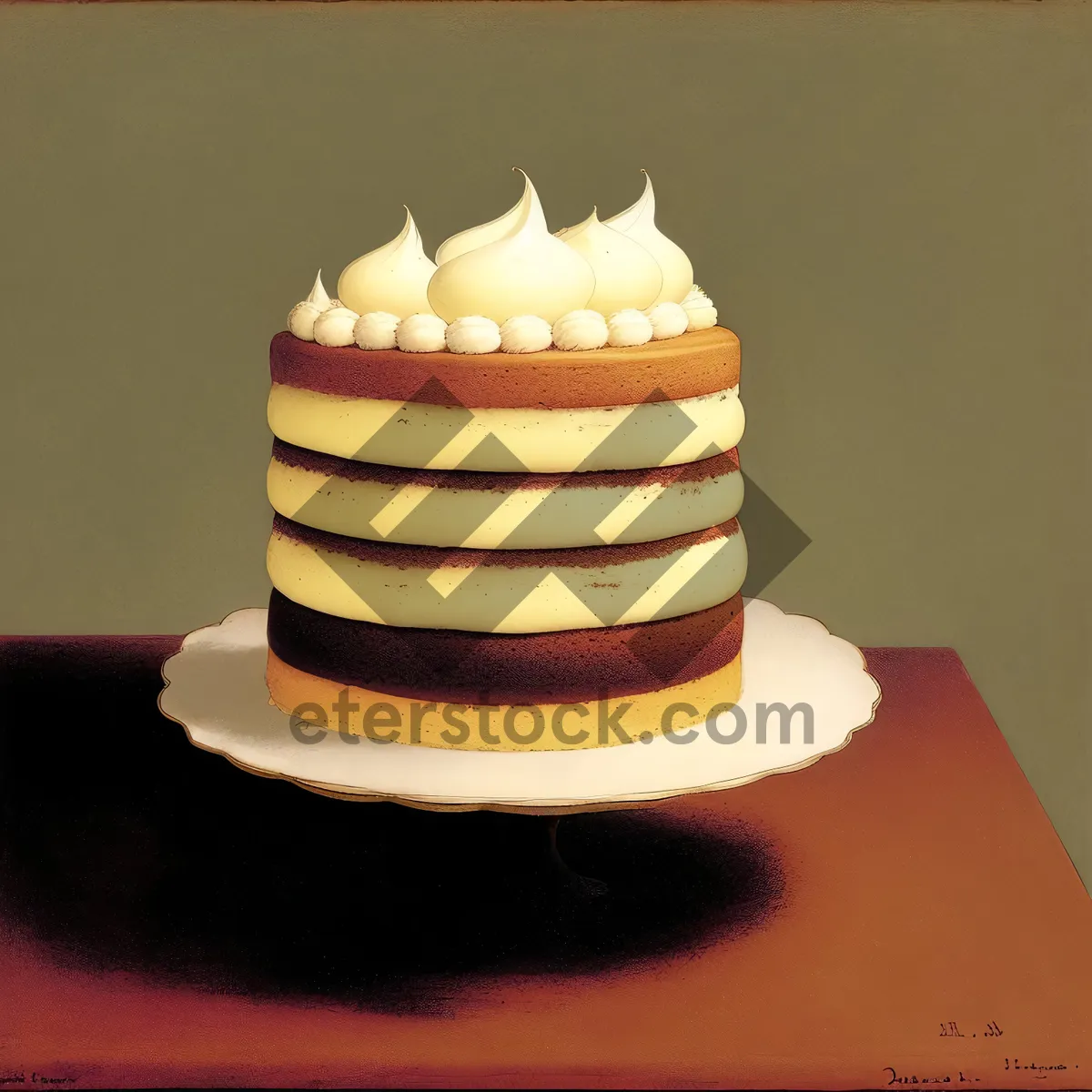 Picture of Decadent Birthday Cupcake with Creamy Chocolate Icing