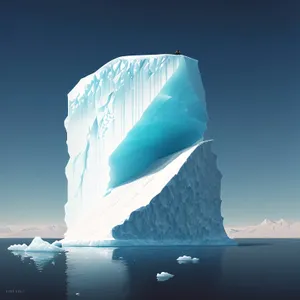 Arctic Glacier's Majestic Frozen Ocean Landscape
