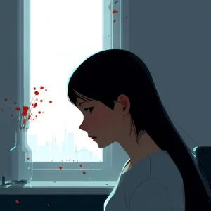 Smiling Businesswoman Working on Laptop at Home Office