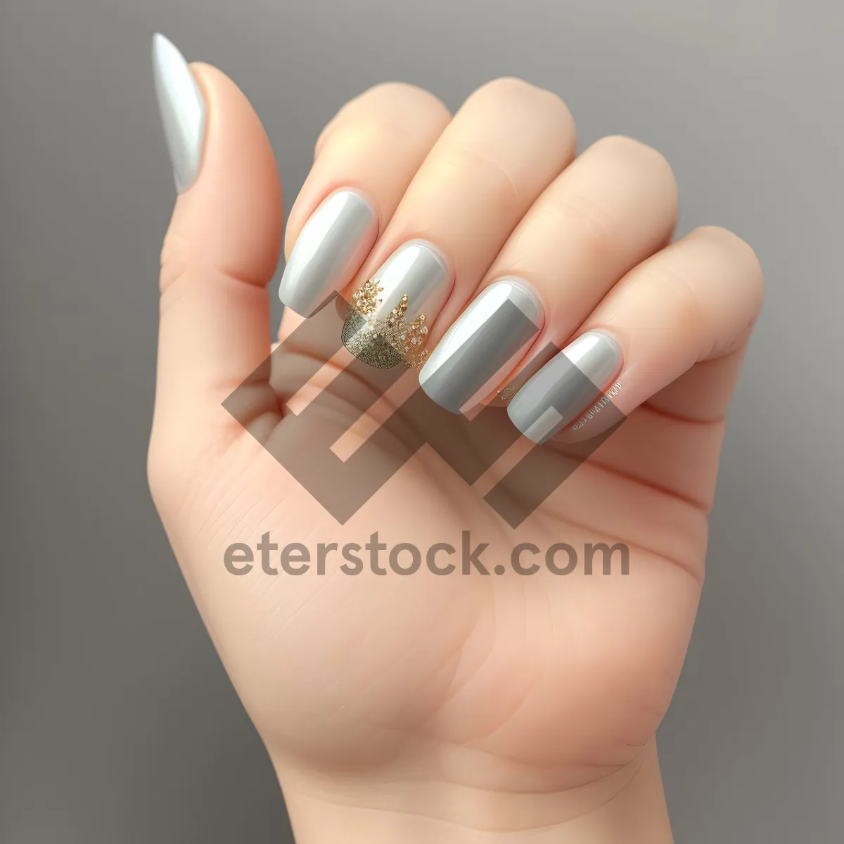 Picture of Perfectly Manicured Fingernails, Hand and Gesture