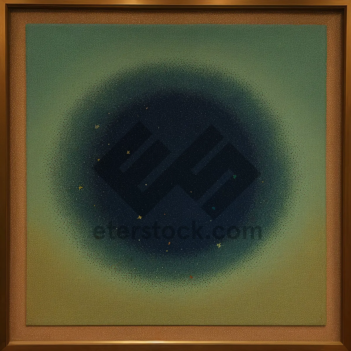 Picture of Vintage black wooden frame with empty paper texture