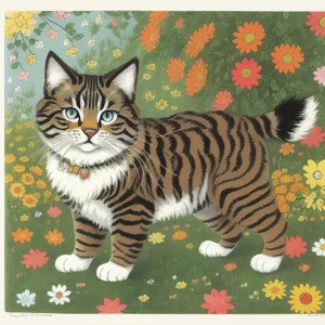 Curious Tabby Cat Jigsaw Puzzle Portrait Game