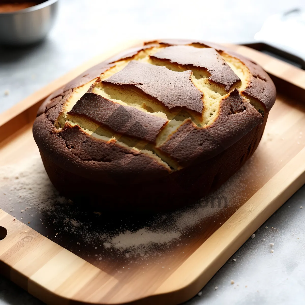 Picture of Delicious Gourmet Chocolate Cake with Chocolate Sauce