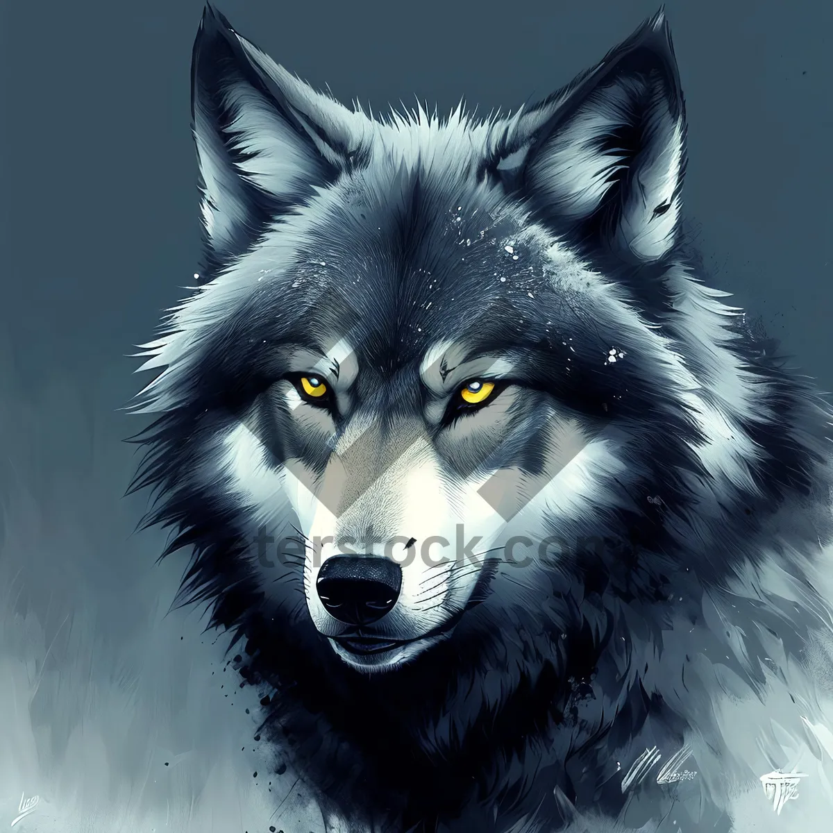 Picture of Majestic Timber Wolf: A Captivating Gaze