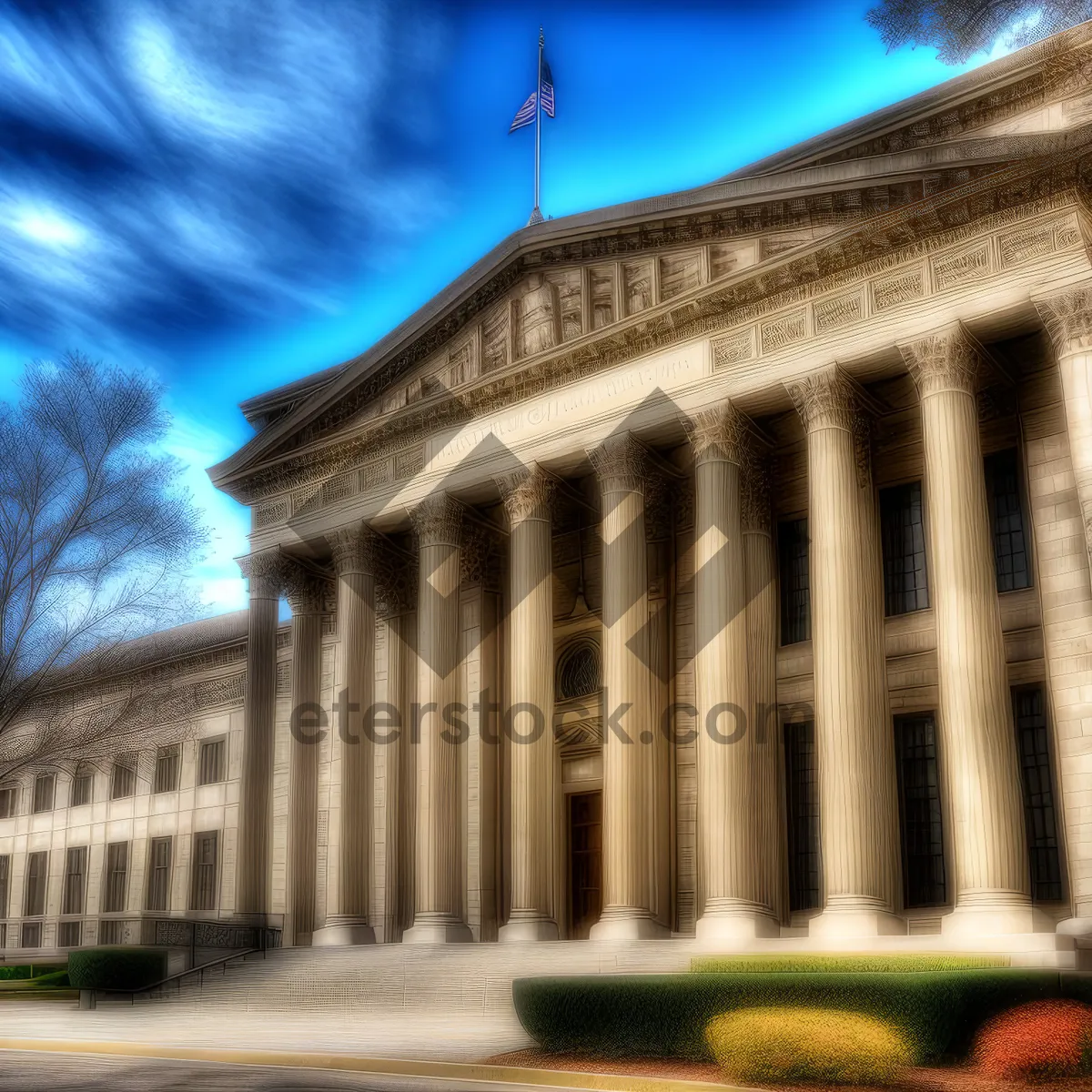 Picture of Depository of History: Architectural Landmark with Historic Columns