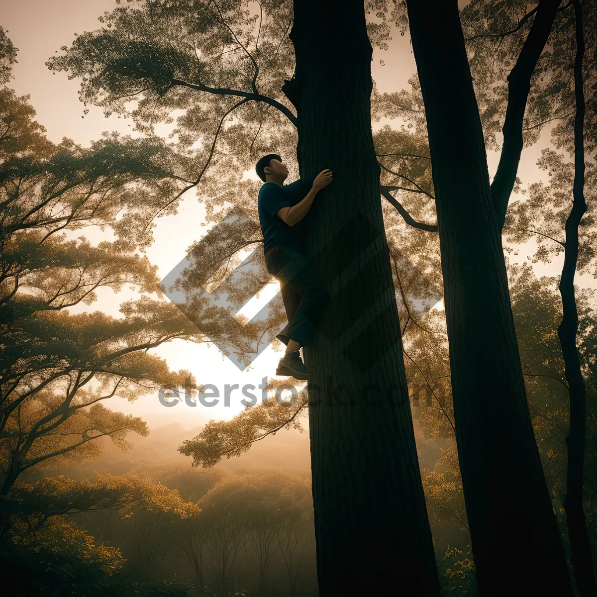 Picture of Gum Tree Forest in Majestic Landscape