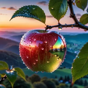 Fresh and Sweet Red Delicious Apple Harvest
