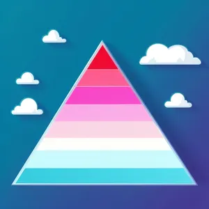 Symbolic Graphic Design Pyramid Sign