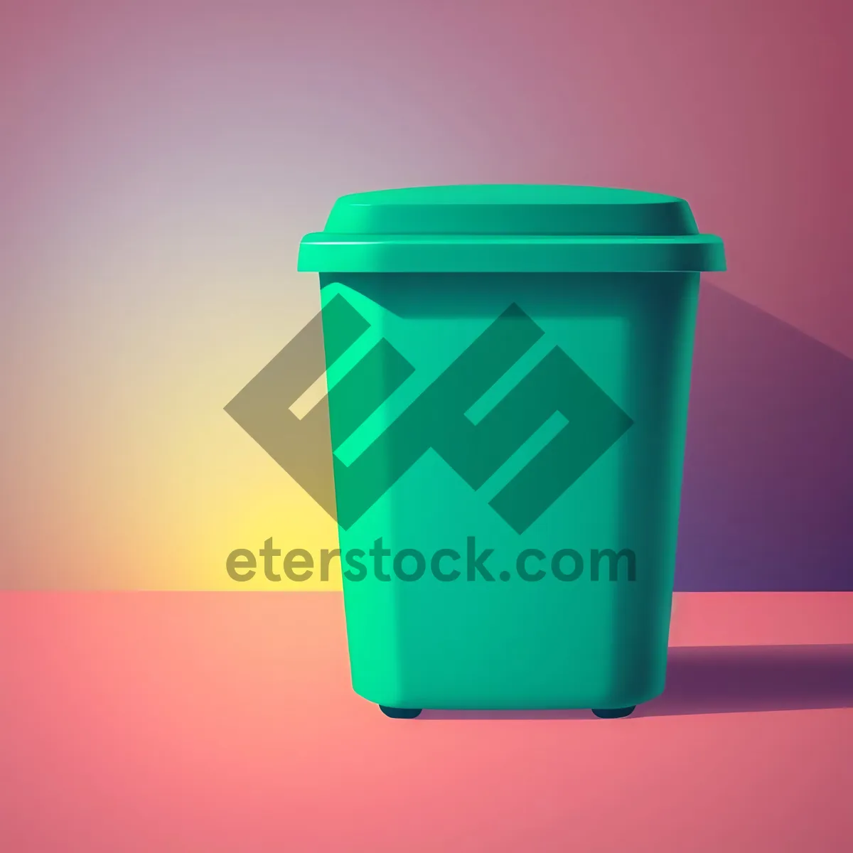 Picture of Garbage Plastic Container for Conservation - 3D Object