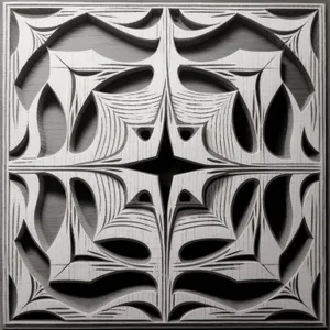 Decorative Damask Pattern Tile Design