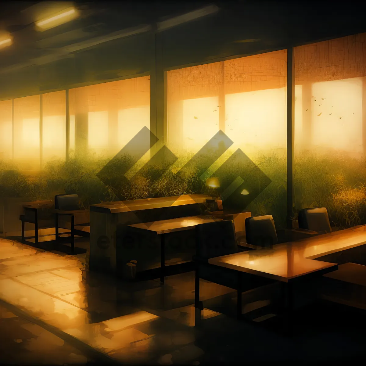 Picture of Modern Hall with Stylish Interior Furniture