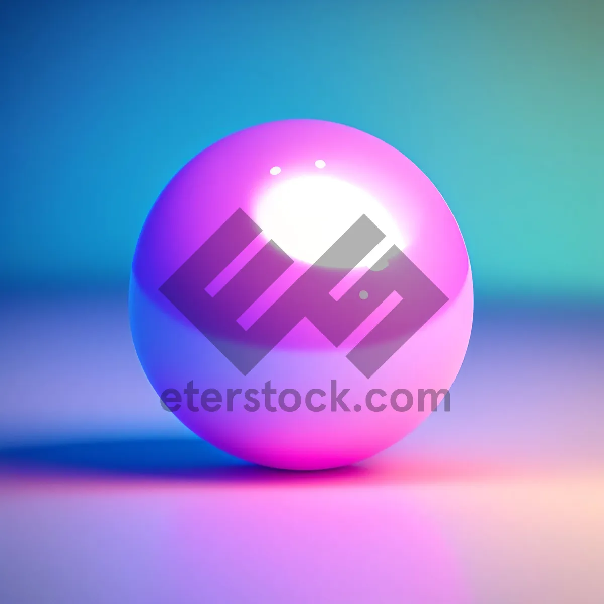 Picture of Glossy Colorful Button Collection with Reflective Design