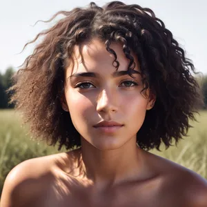 Sensual Afro Beauty: Fashionable Makeup and Stunning Curly Hair