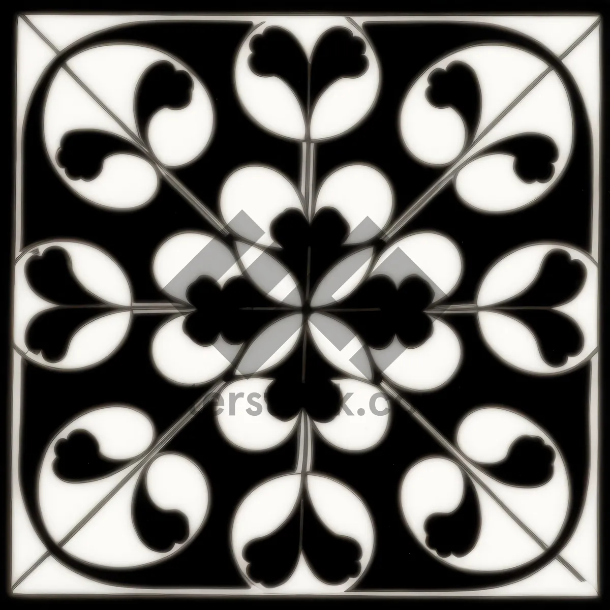 Picture of Elegant Floral Arabesque - Ornate Vintage Decor